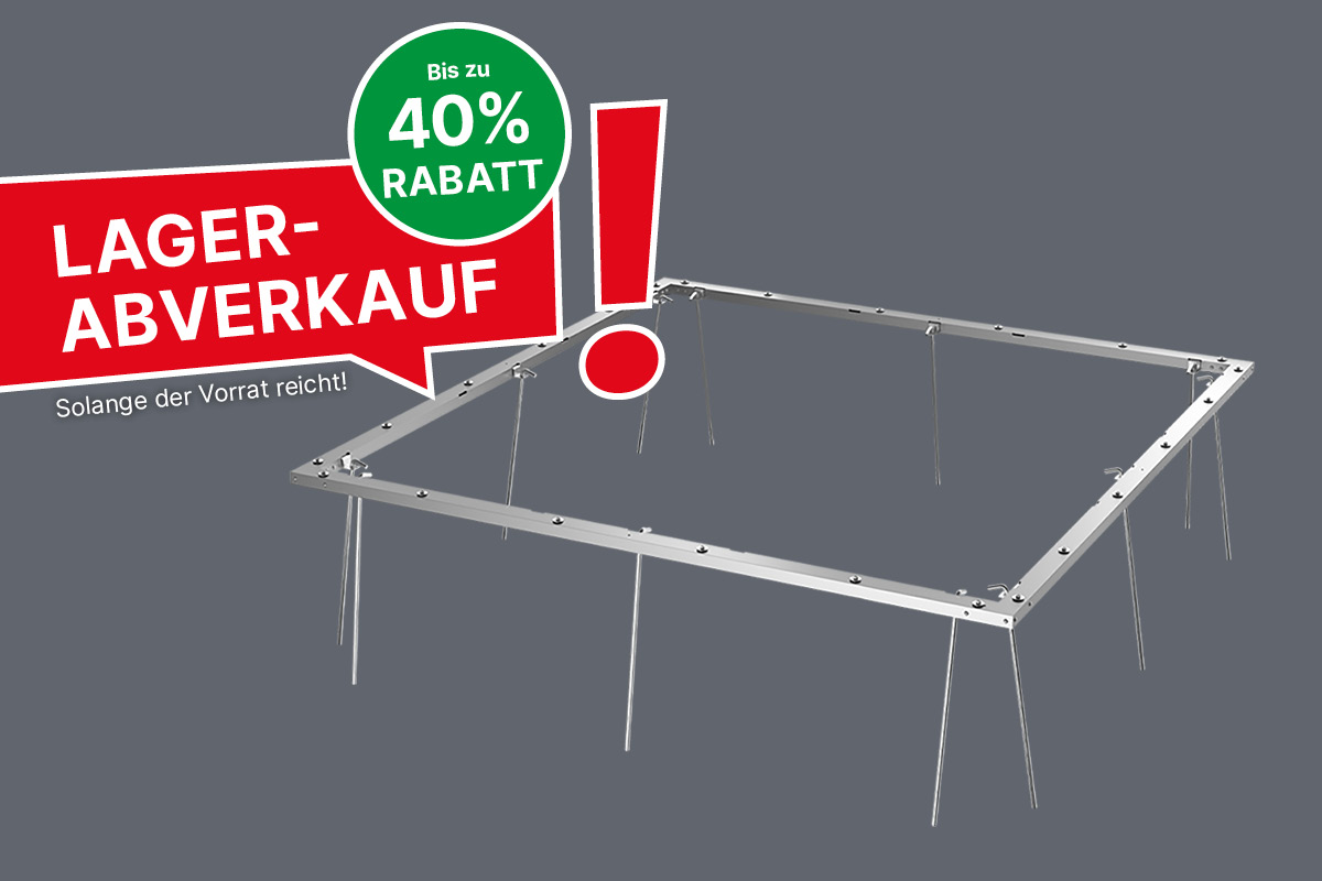 Lagerabverkauf Bodenrahmen Small