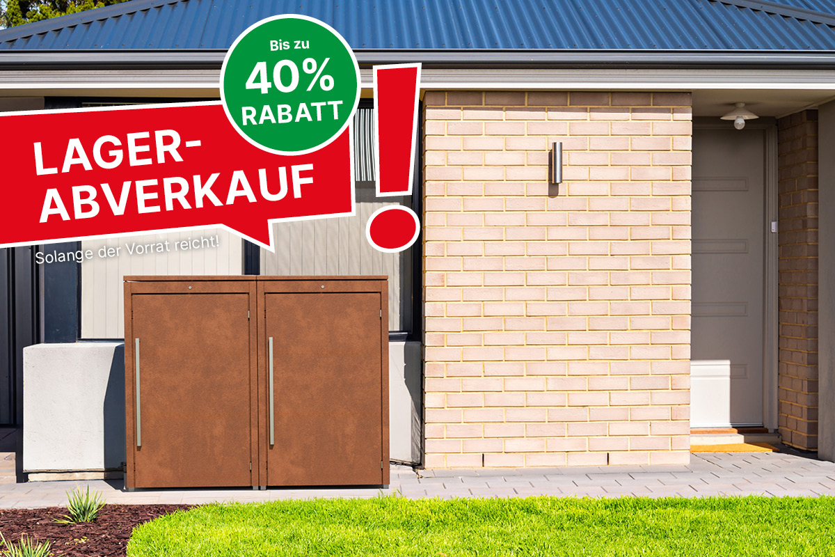Lagerabverkauf Mülltonnenbox